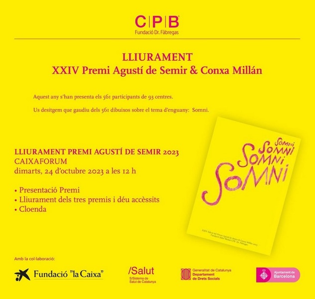 XXIV concurs PREMI AGUSTÍ DE SEMIR & CONXA DE MILLAN
